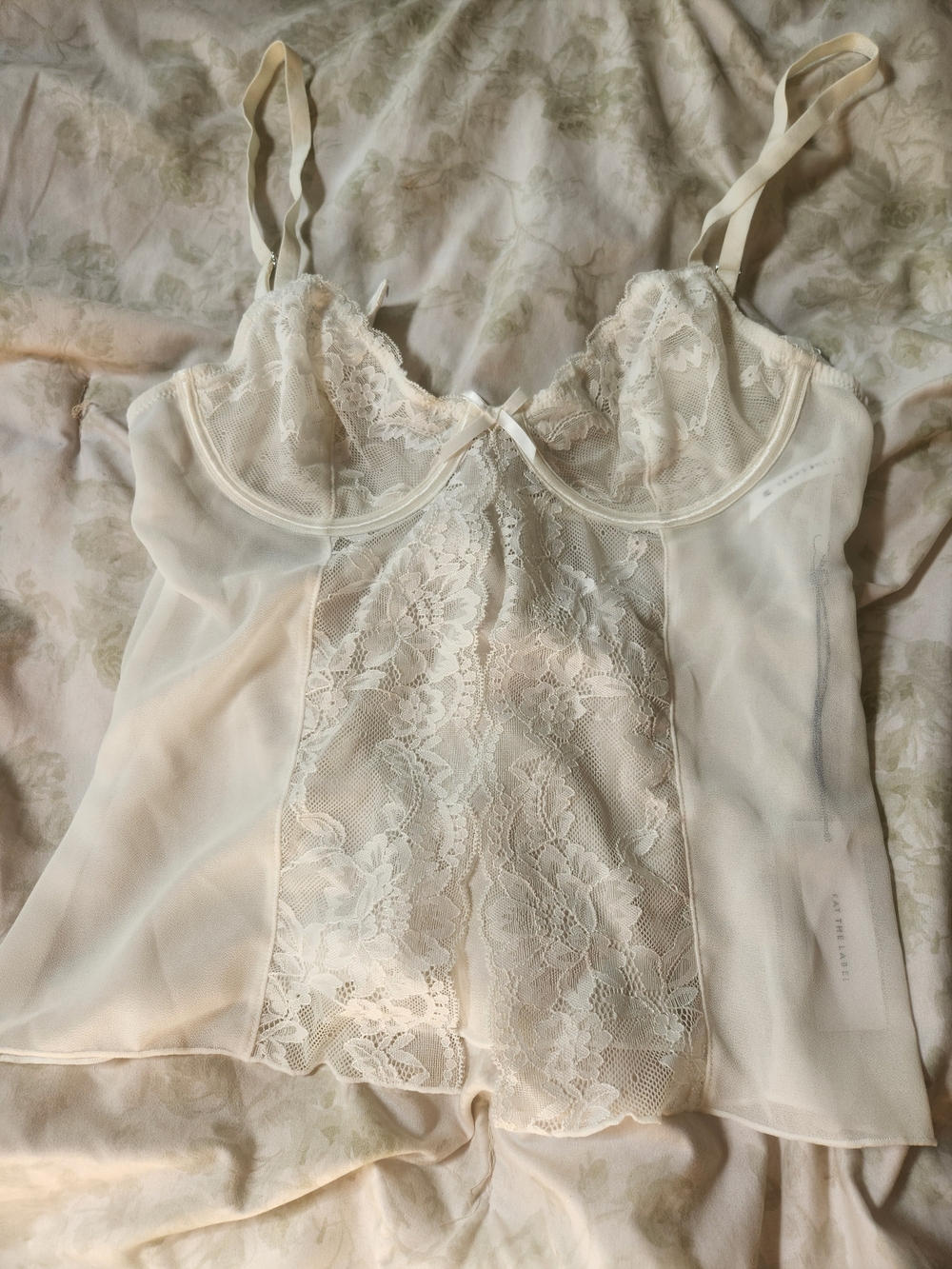Kat The Label Ellie Camisole in Ivory - Women's Intimates